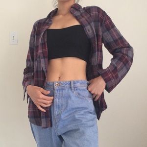Brandy plaid flannel